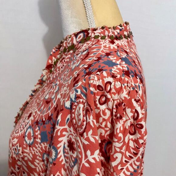 ALLOY Apparel Coral Boho Half Sleeve Mini Dress Women XL - Picture 7 of 11